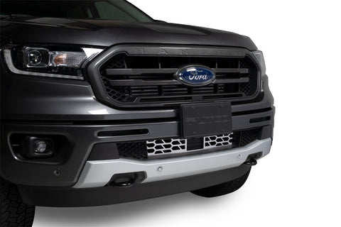 Putco HEX Shield Grille Insert; Polished; Stainless Steel;