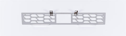 Putco HEX Shield Grille Insert; Polished; Stainless Steel;