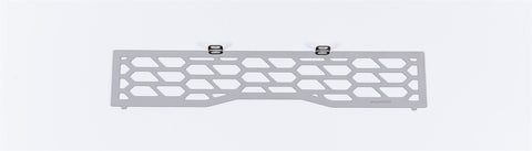 Putco HEX Shield Grille Insert; Polished; Stainless Steel;