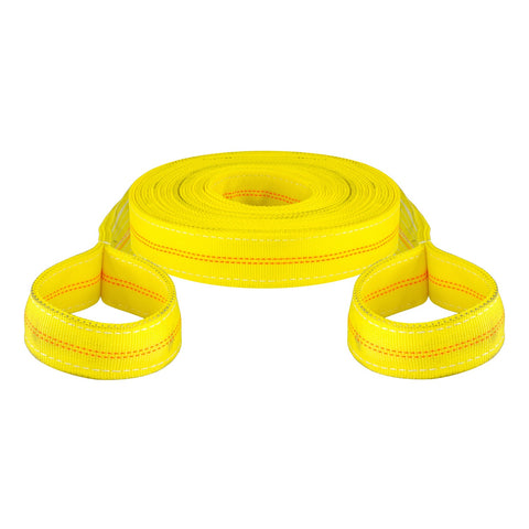 CURT CURT 83066 30-Foot Yellow Nylon Recovery Tow Strap; 18;000 lbs Break Strength