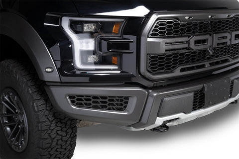 Putco HEX Shield Grille Insert; Black Powdercoat;