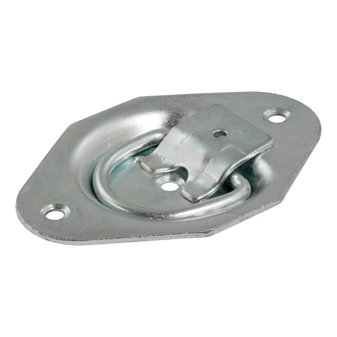 CURT 1-3/8in. x 1-7/8in. Recessed Tie-Down Ring (1;200 lbs; Clear Zinc)