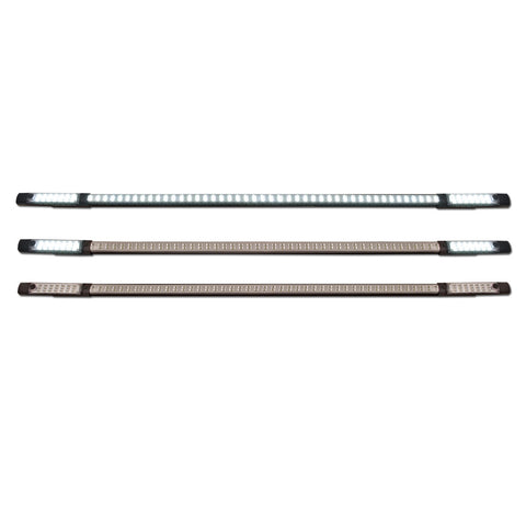 Anzo USA LED Utility Light Bar; Chrome; 60 in.; w/Rechargeable Flash Lights;