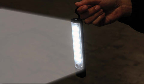 Anzo USA LED Utility Light Bar; Chrome; 60 in.; w/Rechargeable Flash Lights;