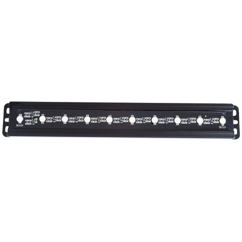 Anzo USA Slimline LED Light Bar; 12 in.; 10 LEDs; Blue LEDs;