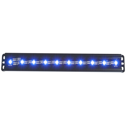 Anzo USA Slimline LED Light Bar; 12 in.; 10 LEDs; Blue LEDs;