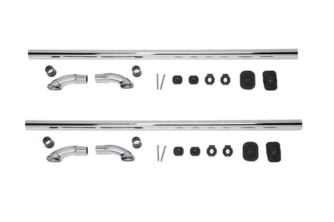 Putco Lockers Side Bed Rail; Stainless Steel; Pair;