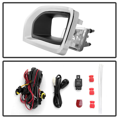 Spyder Auto OEM Fog Lights; w/Cover And Switch; Clear;