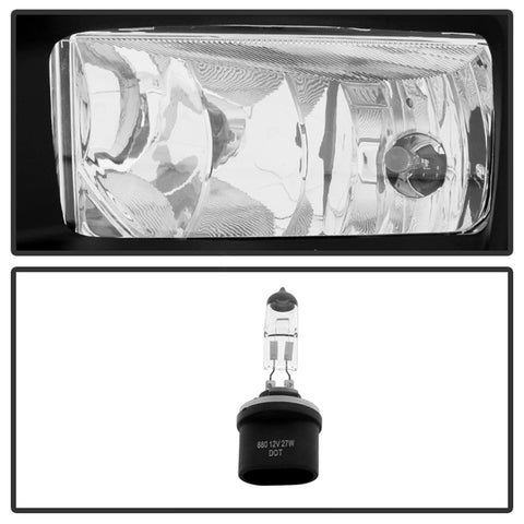 Spyder Auto OEM Fog Lights; w/Cover And Switch; Clear;