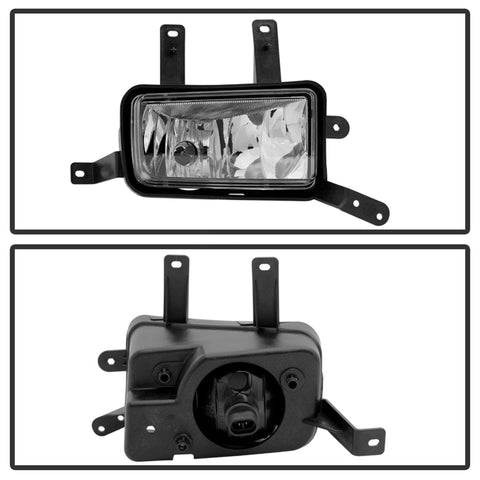 Spyder Auto OEM Fog Lights; w/Chrome Trim Cover And Switch; Clear;