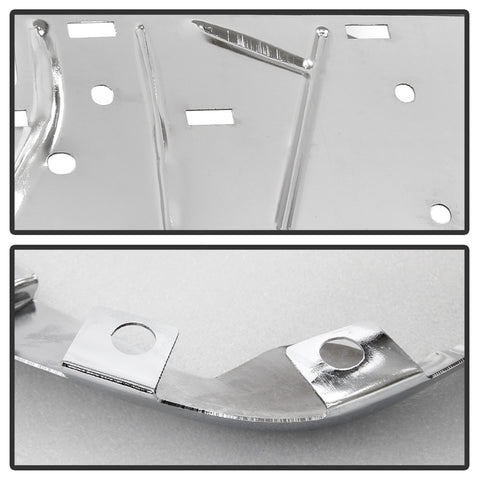 Spyder Auto Rear Steel Bumper; Chrome; w/o Park Assist Sensor Hole; OEM PN[23108142];