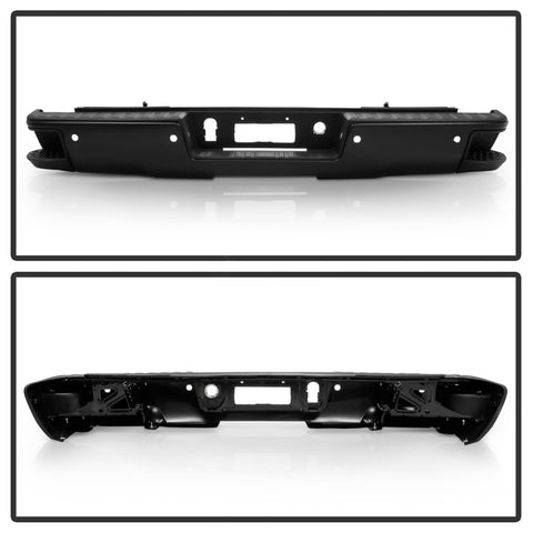Spyder Auto Rear Steel Bumper; Black; OEM PN[23112252-PFM];
