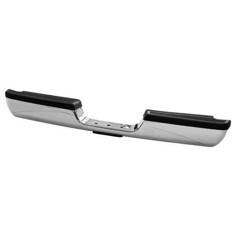 Spyder Auto OEM Style Steel Rear Bumper; Chrome; Incl. Brackets Hardware And Step Pads;