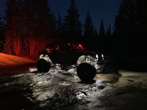 KC Hilites Cyclone LED Rock Light - 6-Light System - Clear - 5W Flood Beam