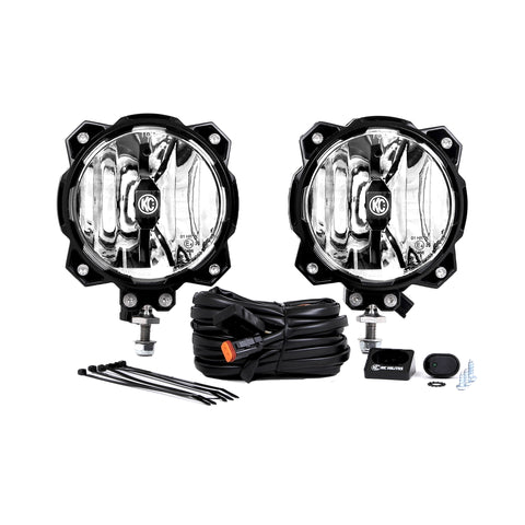 KC Hilites 6" Pro6 GravityÂ® LED - Infinity Ring - 2-Light System - 20W Spot Beam