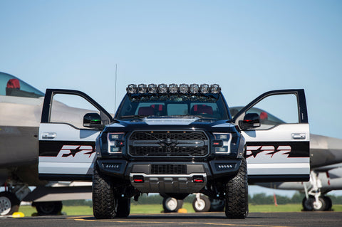 KC Hilites Ford Raptor; Pro6 Gravity LED 9-Lt Overhead Sys 17-18