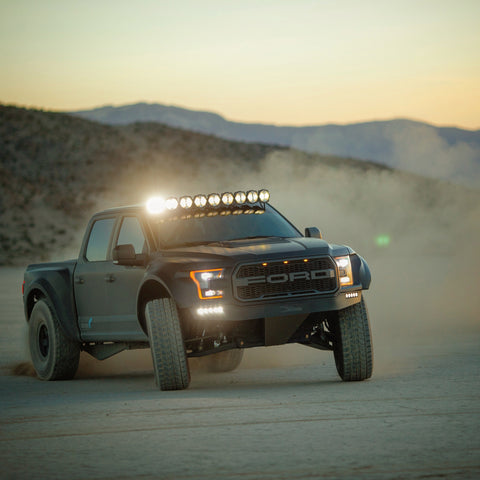 KC Hilites Ford Raptor; Pro6 Gravity LED 9-Lt Overhead Sys 17-18