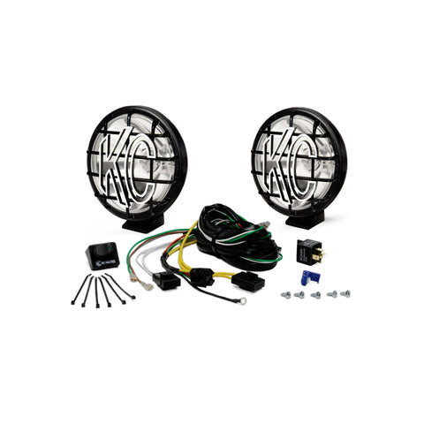 KC Hilites 6" Apollo Pro Halogen - 2-Light System - 100W Spot Beam