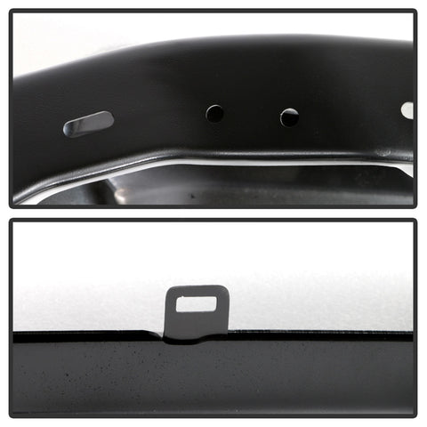 Spyder Auto Front Bumper; Black; w/Fog Lights Hole;