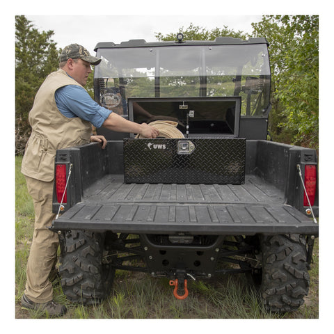 UWS Gloss Black Aluminum ATV Tool Box (LTL Shipping Only)