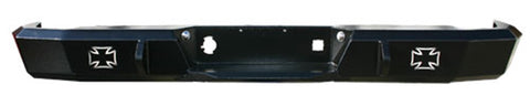 Iron Cross Automotive Base Rear Bumper; Textured Black Powder Coat;