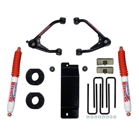 Skyjacker 3.5-4 Inch Upper Control Arm Lift Kit With Nitro 8000 Rear Shocks