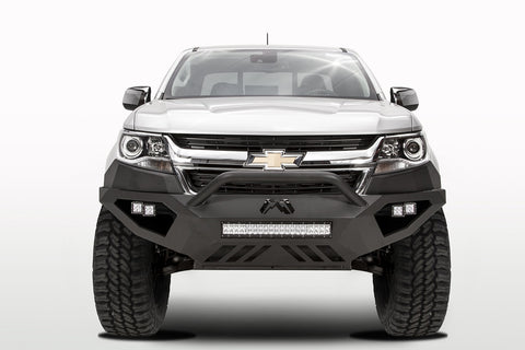 Fab Fours Vengeance Front Bumper; 2 Stage Black Powder Coated; Pre-Runner Guard;