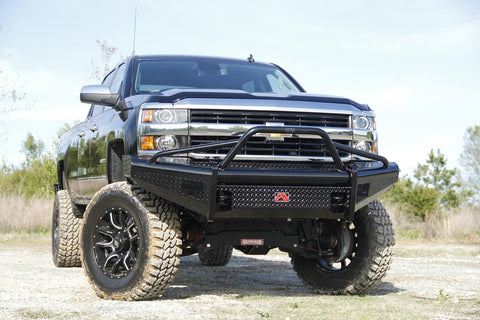Fab Fours Black Steel Front Ranch Bumper
