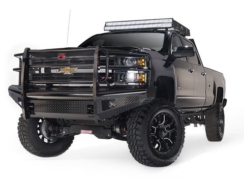 Fab Fours Black Steel Front Ranch Bumper