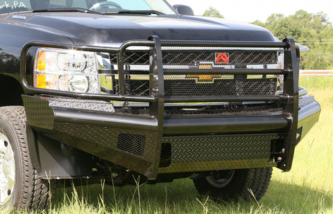 Fab Fours Black Steel Front Ranch Bumper