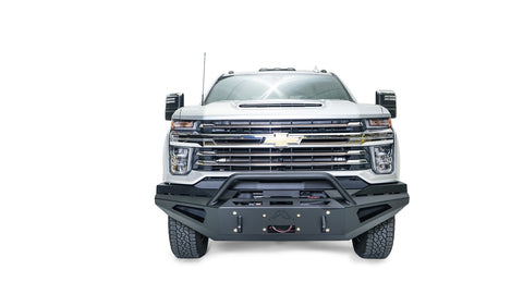 Fab Fours Red Steel Front Bumper; w/Pre-Runner Guard;
