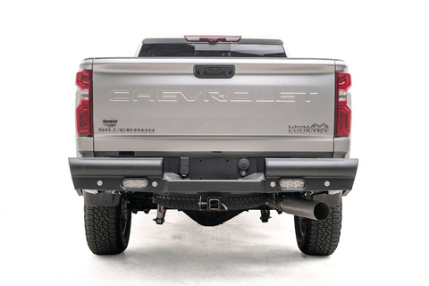 Fab Fours Elite Rear Bumper; Steel; Matte Black Finish;