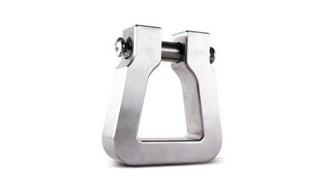 Body Armor Mega D-Ring; Single; 7/8 in. Stainless Pin; Raw; Billet Aluminum;