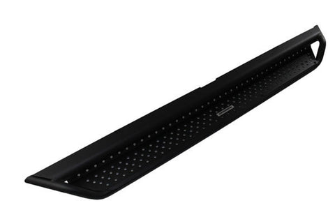 Go Rhino Dominator D1 Side Steps w/Full Length Drop Steps; Black Powdercoat Finish