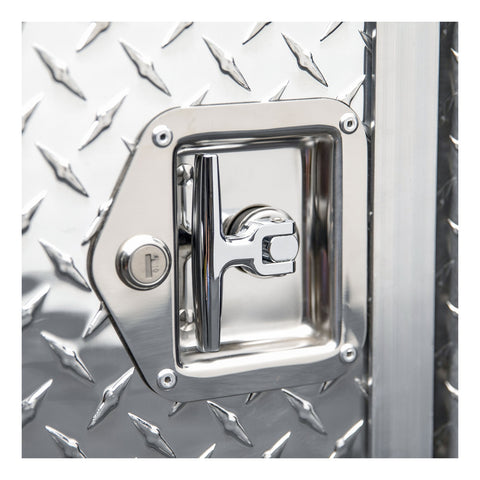 UWS Bright Aluminum 48in. x 48in. Double-Door Dog Box with Full Enclosure/Storage