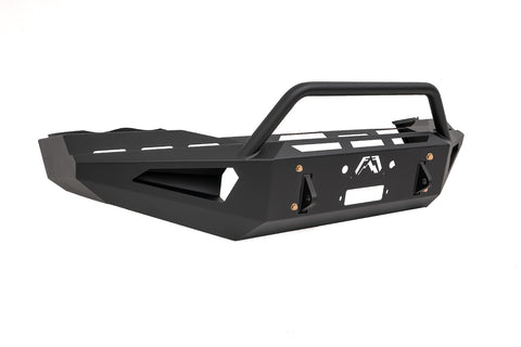 Fab Fours Red Steel Front Bumper; w/Pre-Runner Guard;