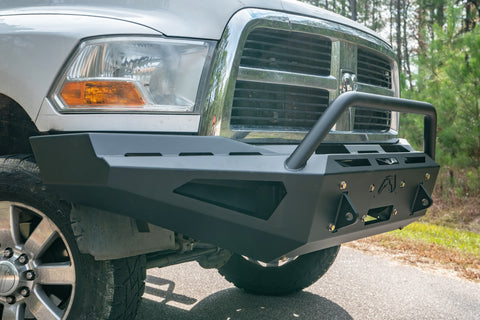 Fab Fours Red Steel Front Bumper; w/Pre-Runner Guard;