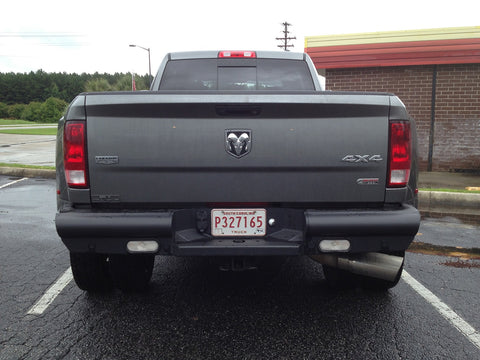 Fab Fours Elite Rear Bumper; 2 Stage Black Powder Coated;