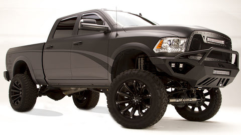 Fab Fours Vengeance Front Bumper; 2 Stage Black Powder Coated; Pre-Runner Guard;