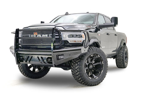 Fab Fours Black Steel Front Bumper; w/Full Guard;