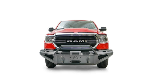 Fab Fours Red Steel Front Bumper; w/Pre-Runner Guard;