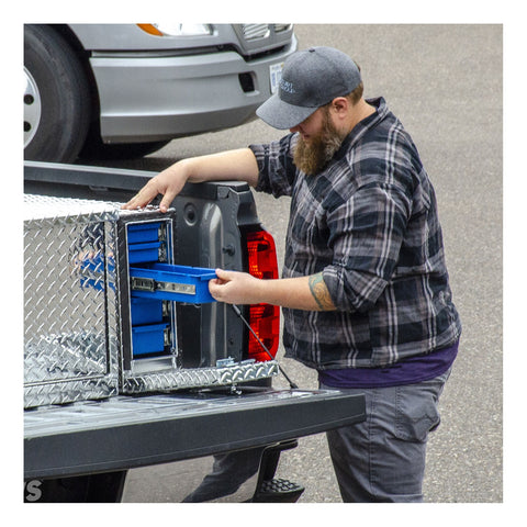 UWS UWS DS-18 Drawer Truck Tool Box with 5 Sliding Drawers (18 Inch-Bright Aluminum)