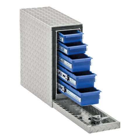 UWS UWS DS-22 Drawer Truck Tool Box with 5 Sliding Drawers (22 Inch-Bright Aluminum)