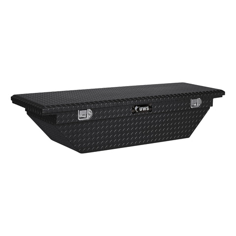 UWS Gloss Black Aluminum 63in. Angled Crossover Box with Low Profile (Heavy Packagin