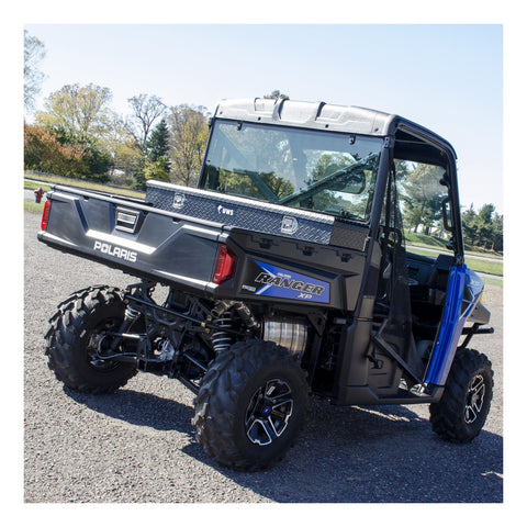 UWS UWS EC10893 59-Inch Matte Black Heavy-Wall Aluminum UTV Tool Box; RigidCore Lid