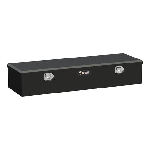 UWS Matte Black Aluminum 58in. 5th Wheel Truck Tool Box (Heavy Packaging)
