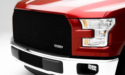 T-Rex Billet Series Grille; Horizontal; Aluminum; Black; 1 Pc; Replacement;