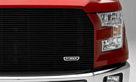 T-Rex Billet Series Grille; Horizontal; Aluminum; Black; 1 Pc; Replacement;