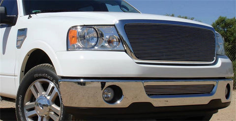 T-Rex Billet Series Grille; Horizontal; Aluminum; Polished; 1 Pc; Insert;