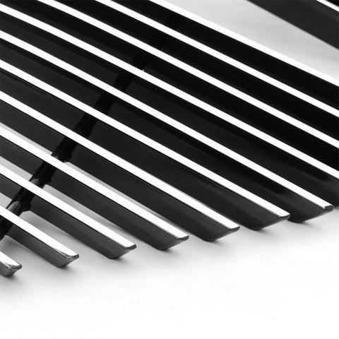 T-Rex Laser Billet Series Grille; Horizontal; Aluminum; Polished; 2 Pc; Overlay;